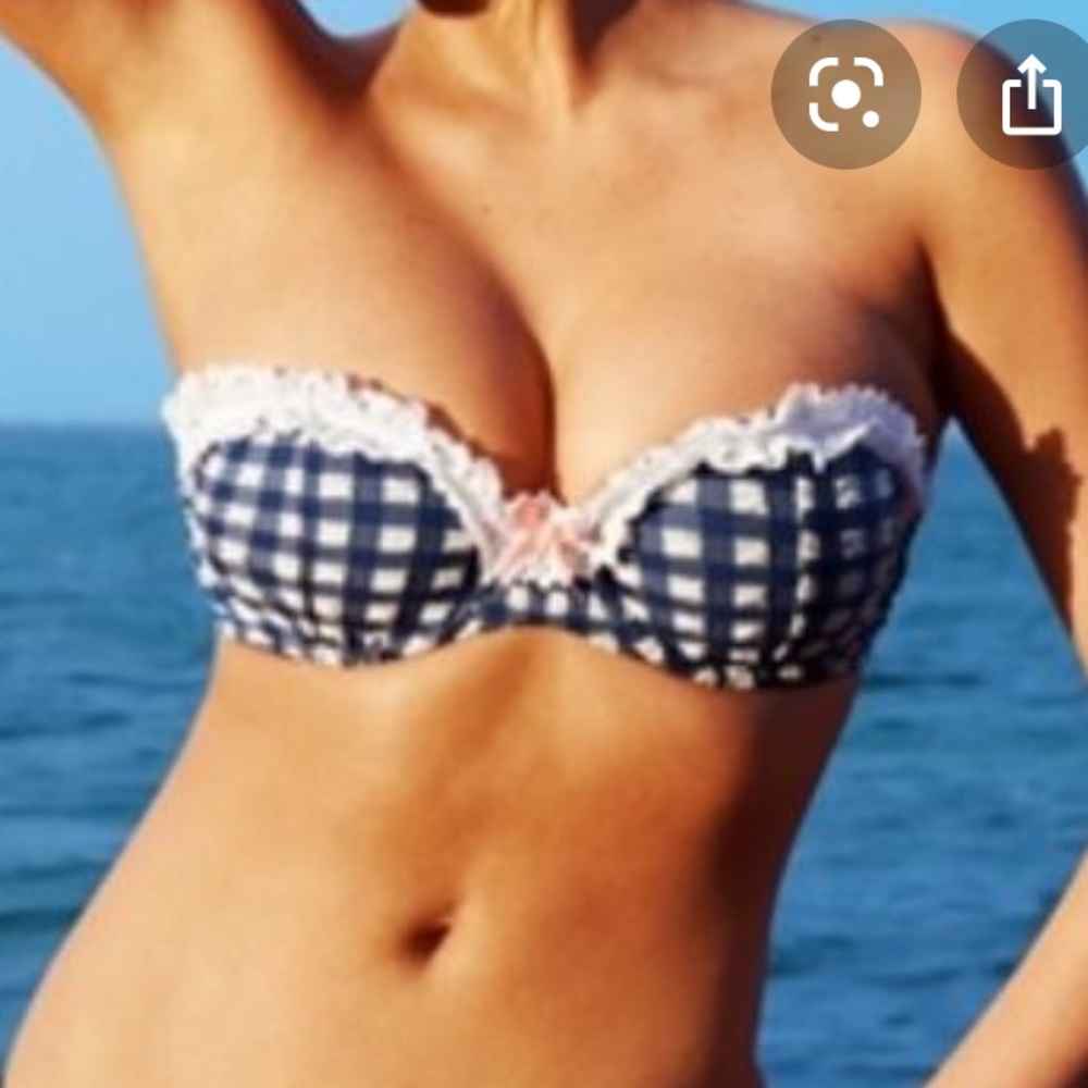 Beach bunny strapless bikini TOP ONLY